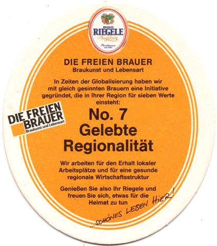 augsburg a-by riegele die freien 6b (oval210-no 7)